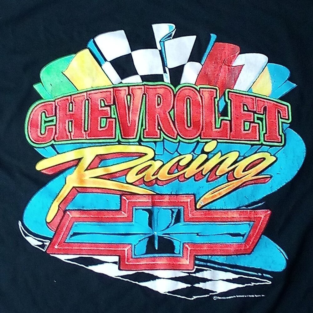 Vintage 90s Chevrolet Racing Chevy Neon T-Shirt